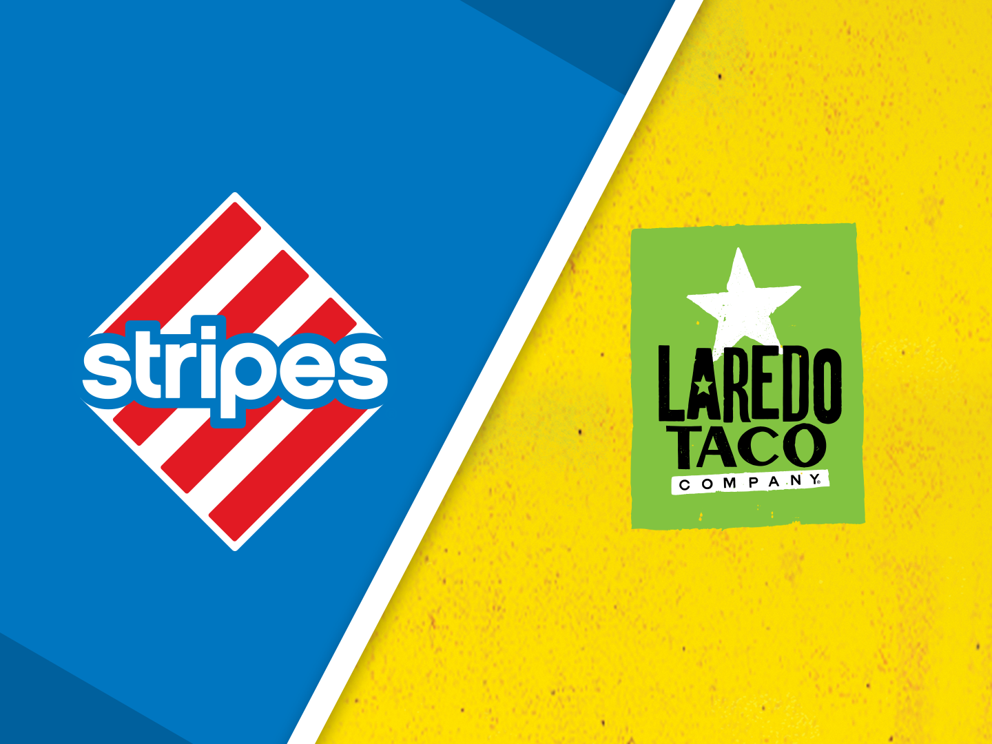 Stripes and Laredo Taco Company logos