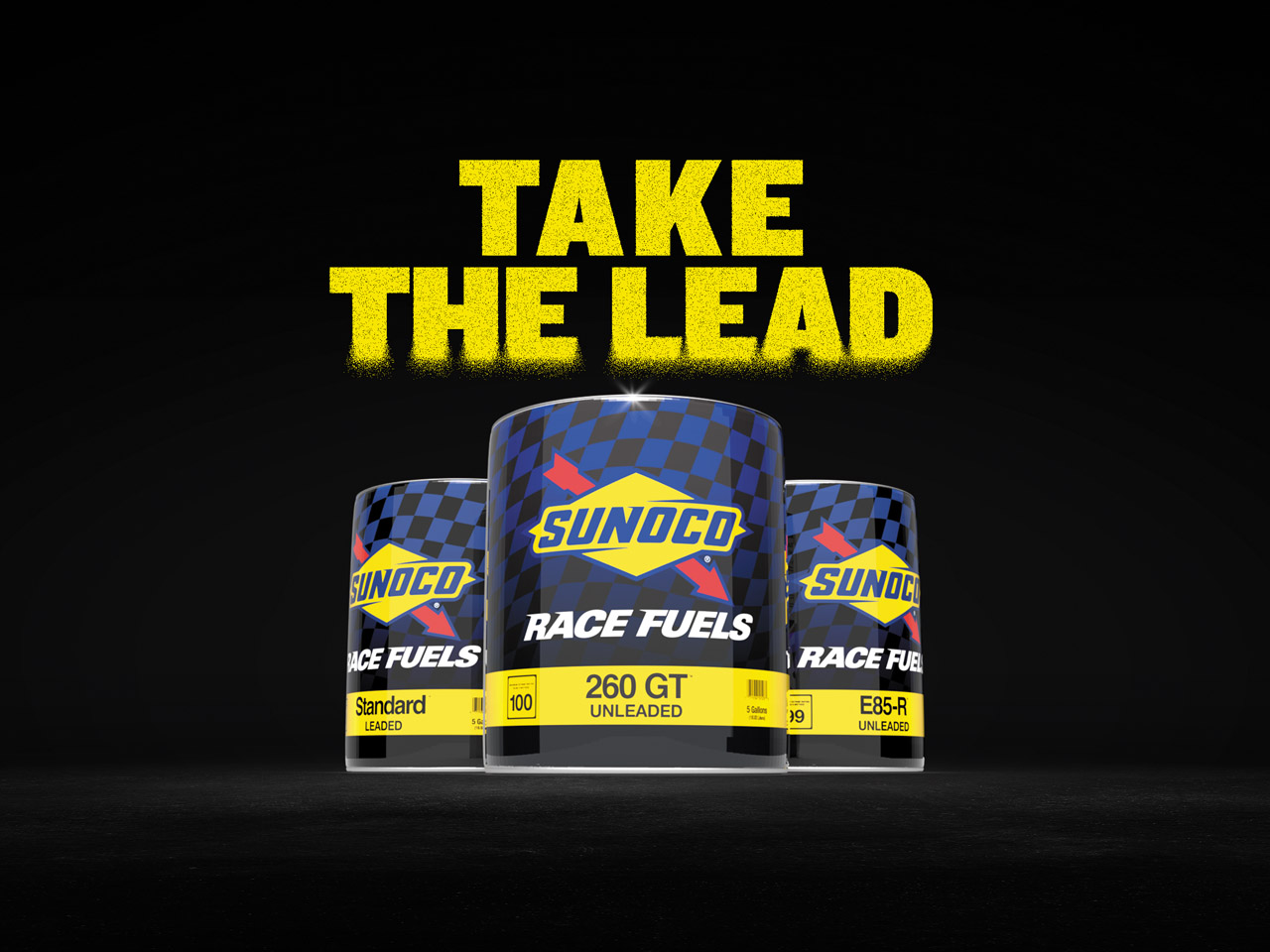Sunoco Race Fuels Cans